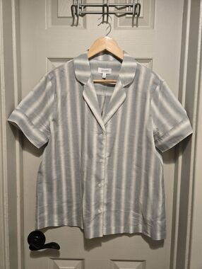 Haven Well Within Button Down Striped Top
